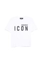 white-icon-print-crew-neck-t-shirt