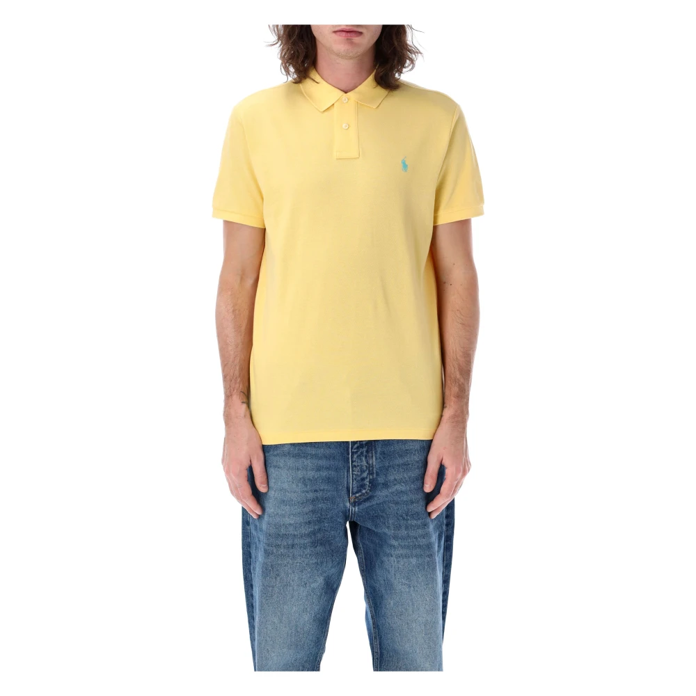 Polo Ralph Lauren Slim Fit Katoenen Polo Yellow Heren