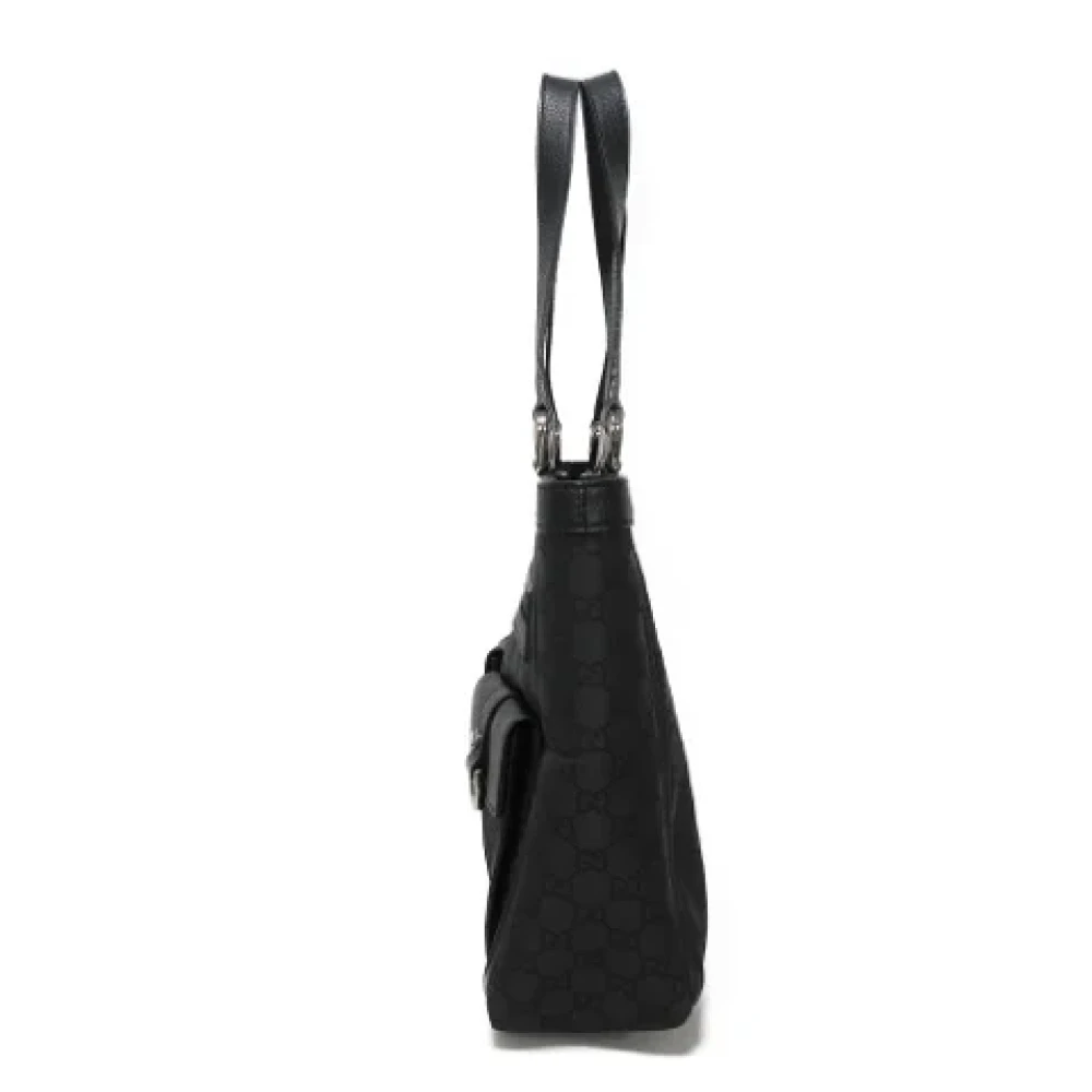 Gucci Vintage Pre-owned Canvas totes Black Dames