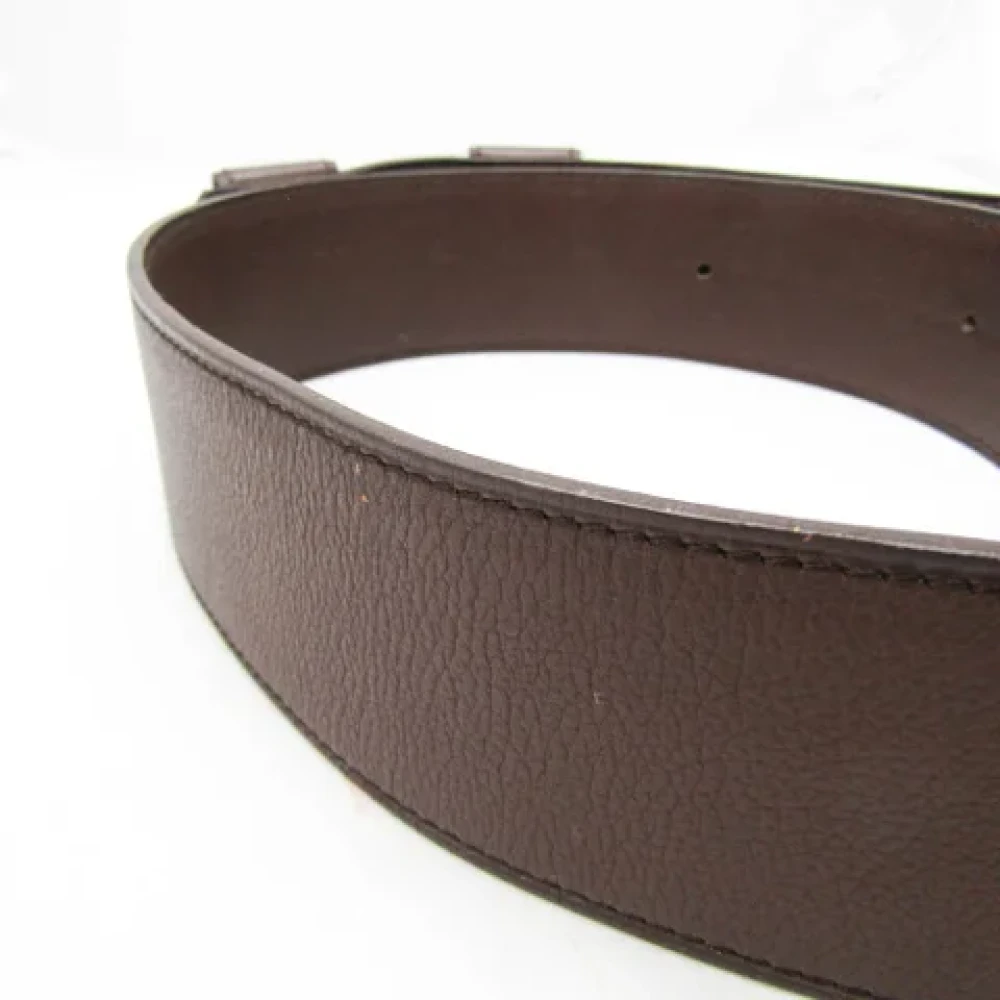 Hermès Vintage Pre-owned Leather belts Brown Heren