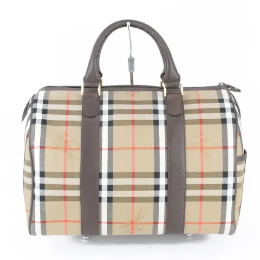 Burberry Vintage Pre-owned Fabric handbags Brown Dames