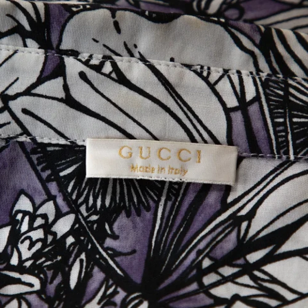 Gucci Vintage Pre-owned Cotton tops Purple Dames