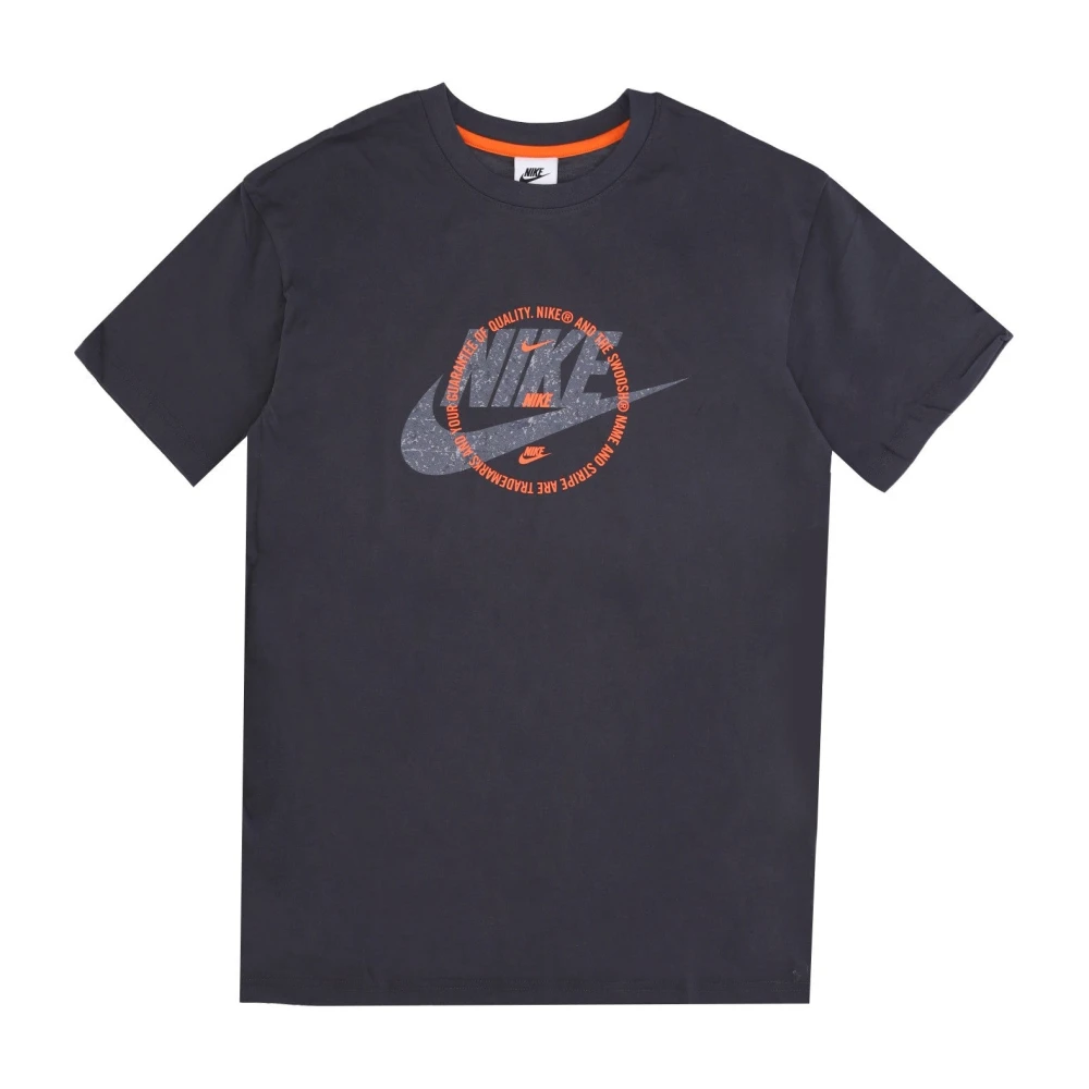 Nike T-shirt met korte mouwen en ronde hals Gray Heren