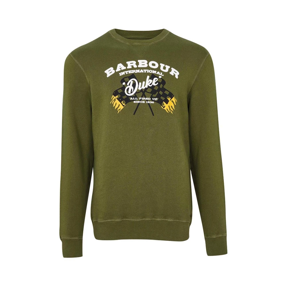 Barbour Vintage Groene Famous Duke Sweatshirt Green Heren