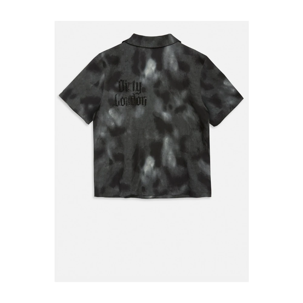 Juicy Couture Zwarte Abstracte Unisex Casual Shirt Blue Heren