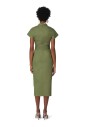 robe-midi-a-encolure-en-v-et-empiecement-avant