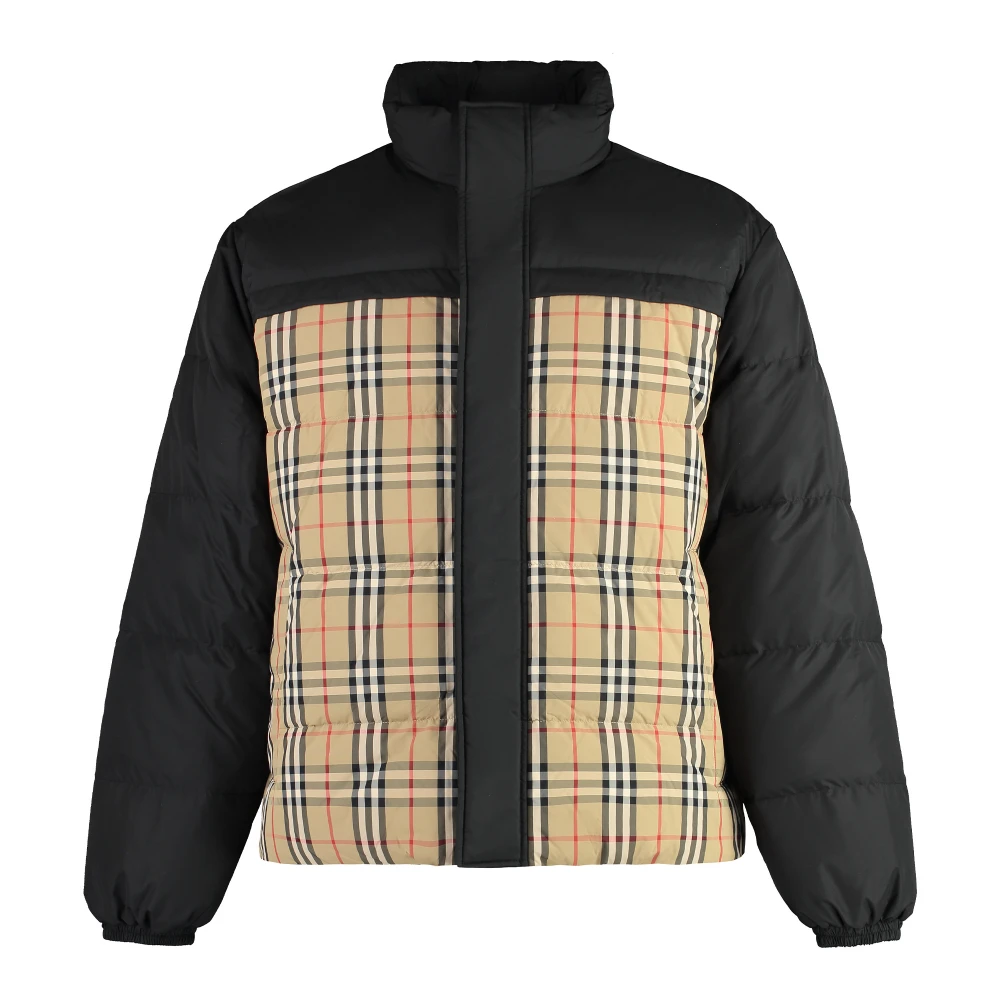Burberry Omkeerbare donsjas met ruitmotief Black Heren