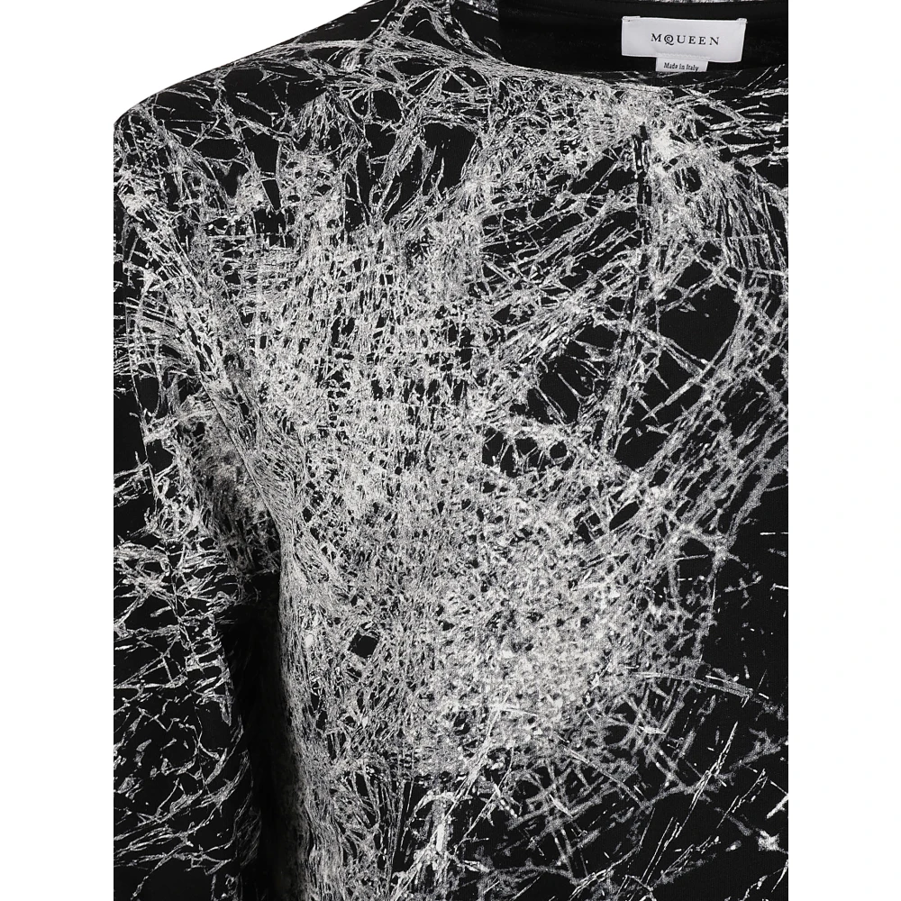 alexander mcqueen Zwarte LS T-shirt voor heren Black Heren