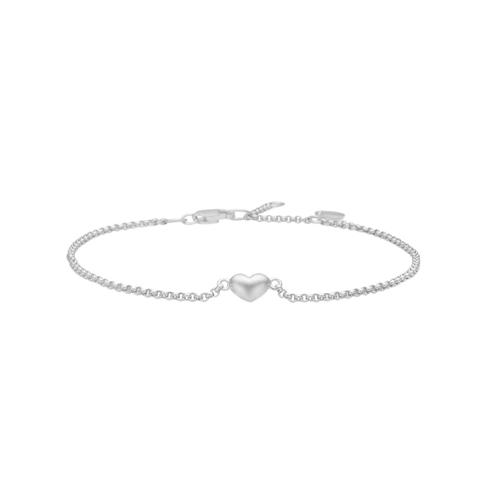 Julie Sandlau Love Armband – Rhodium Grå Dam