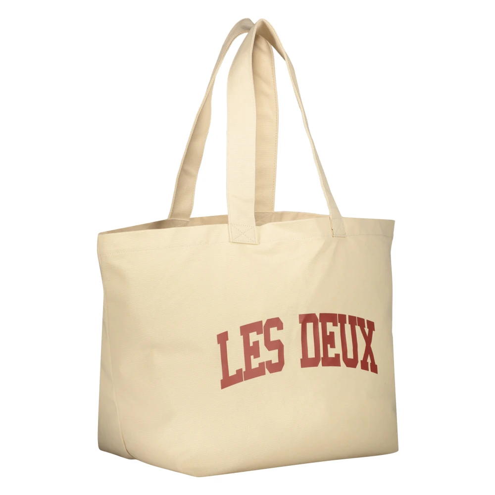 Les Deux Canvas Tote Tas Beige Heren