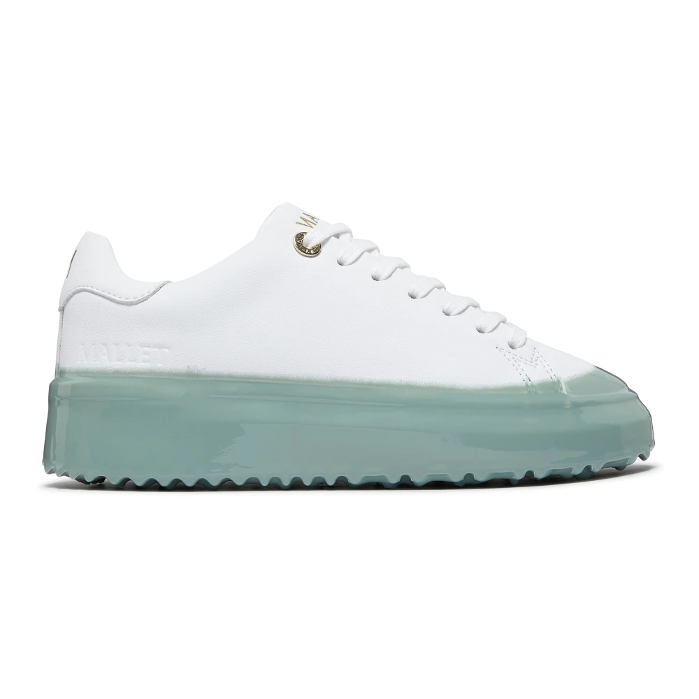 Mallet London Salie Gedoopte Dames Sneakers Heren Schoenen Wit