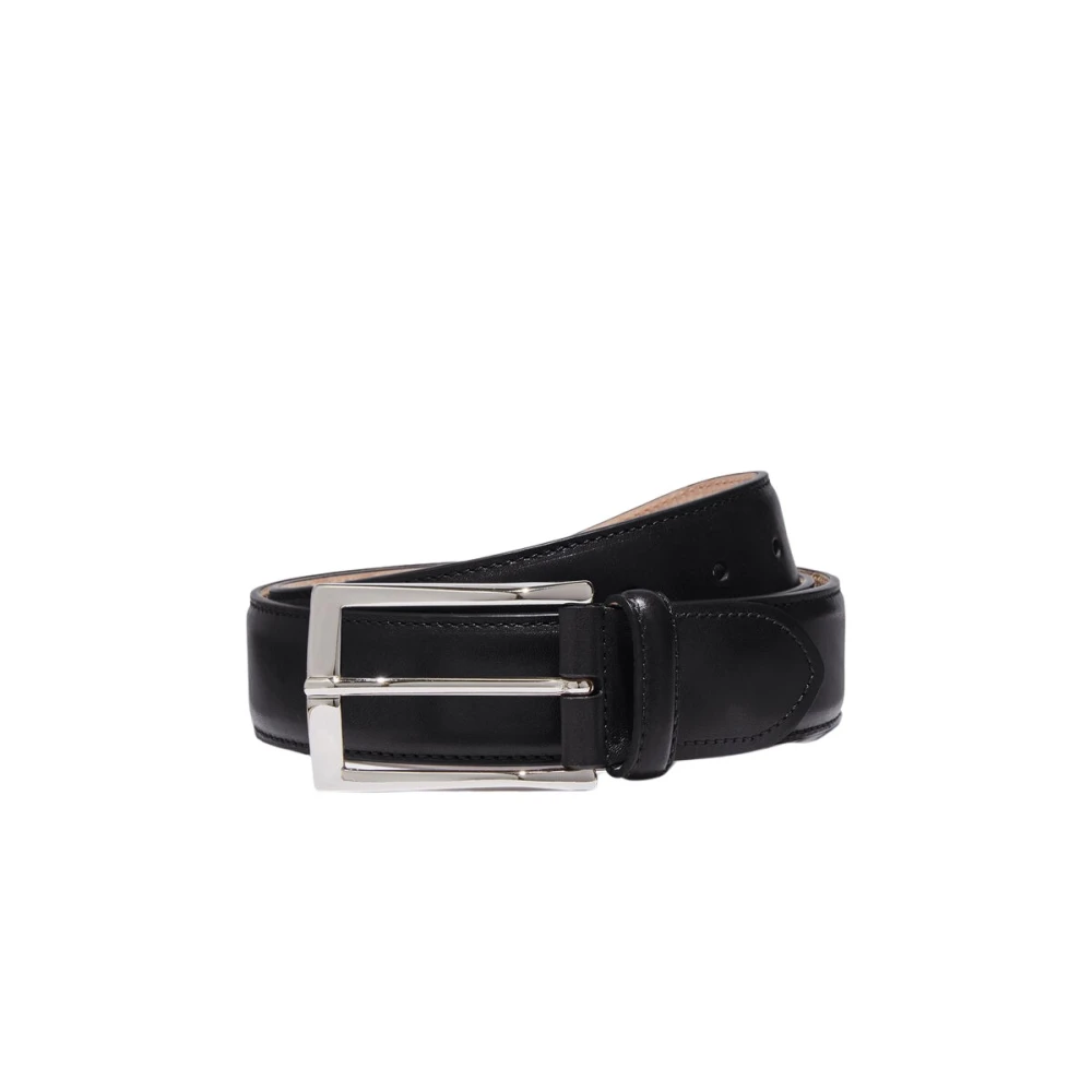 Scarosso Black Classic Belt - Male - Belts - 105 Cm - Accessories