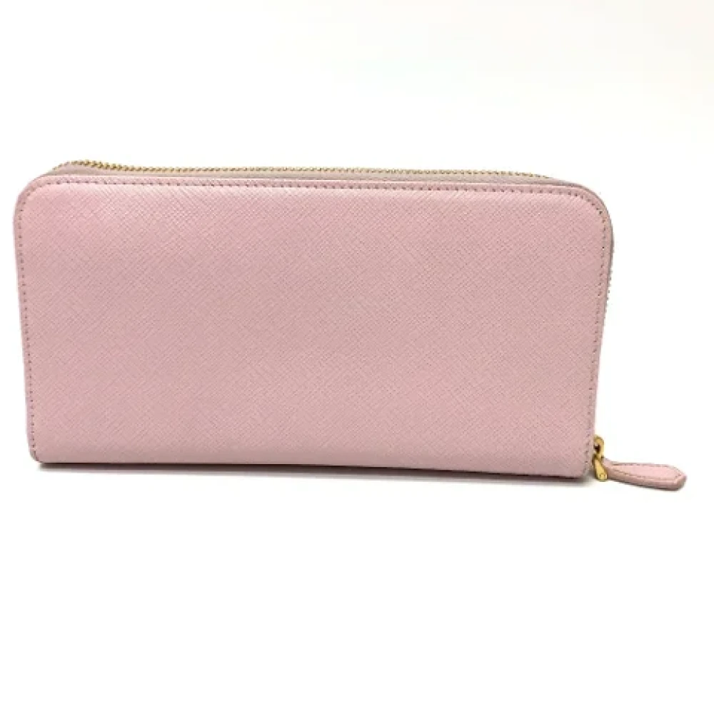 Prada Vintage Pre-owned Leather wallets Pink Dames