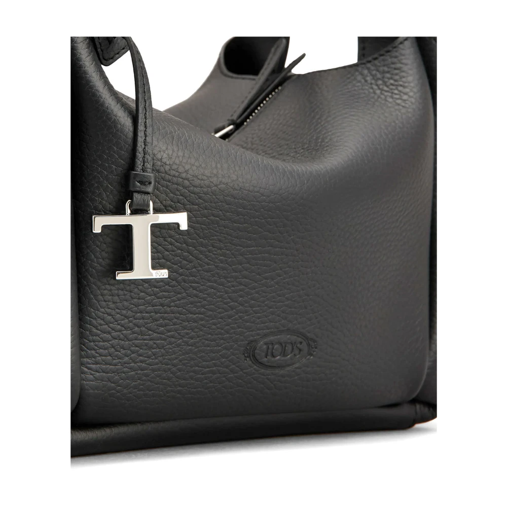 TOD'S Stijlvolle schoudertas in zwart Black Dames