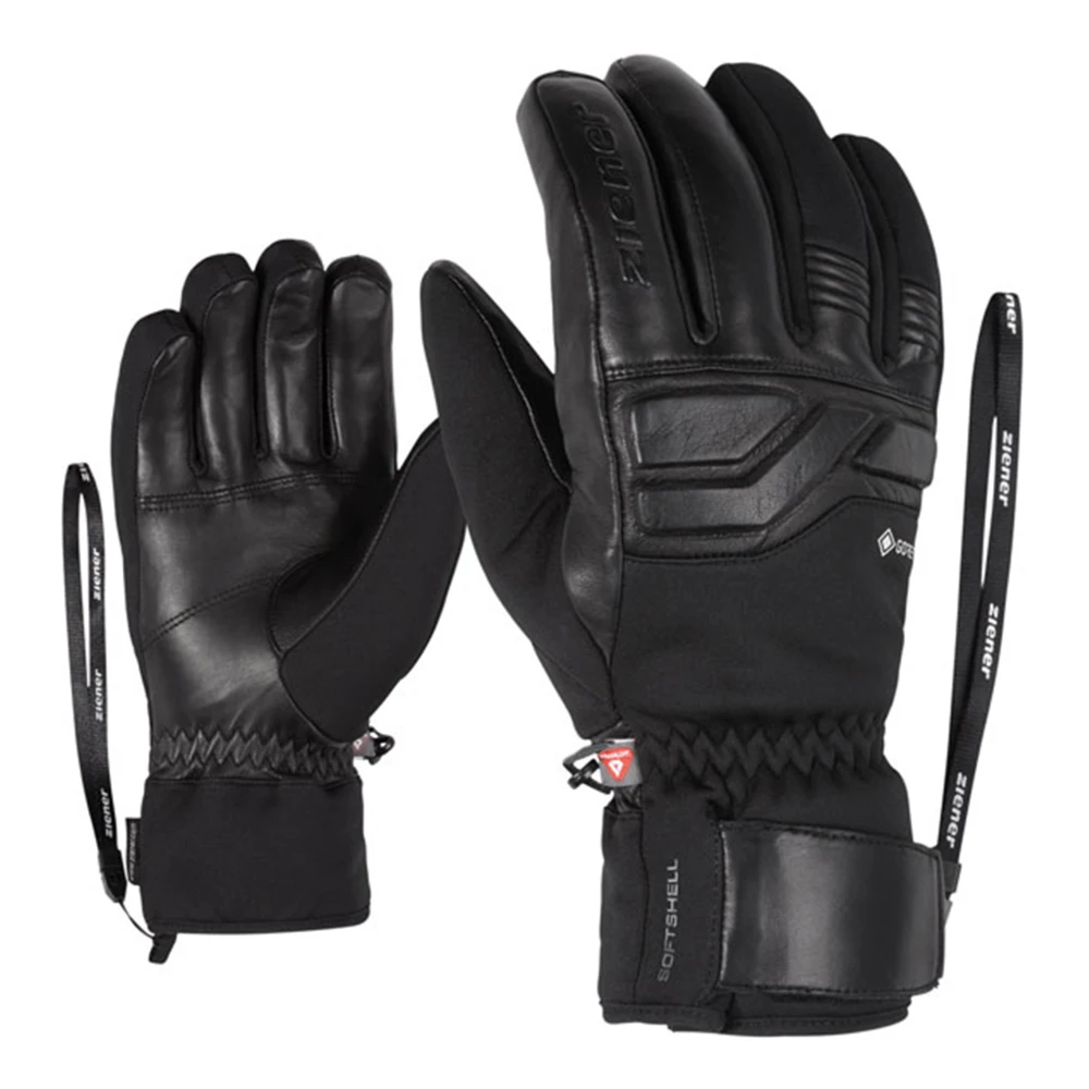 Ziener Zwarte GTX PR Ski Handschoenen Black Heren
