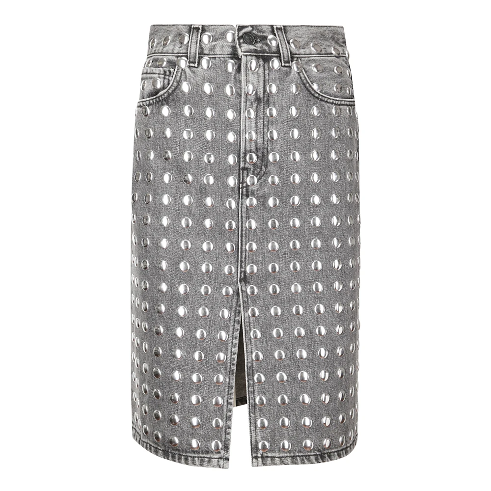 Haikure Studded Denim Midi Rok Multicolor Dames