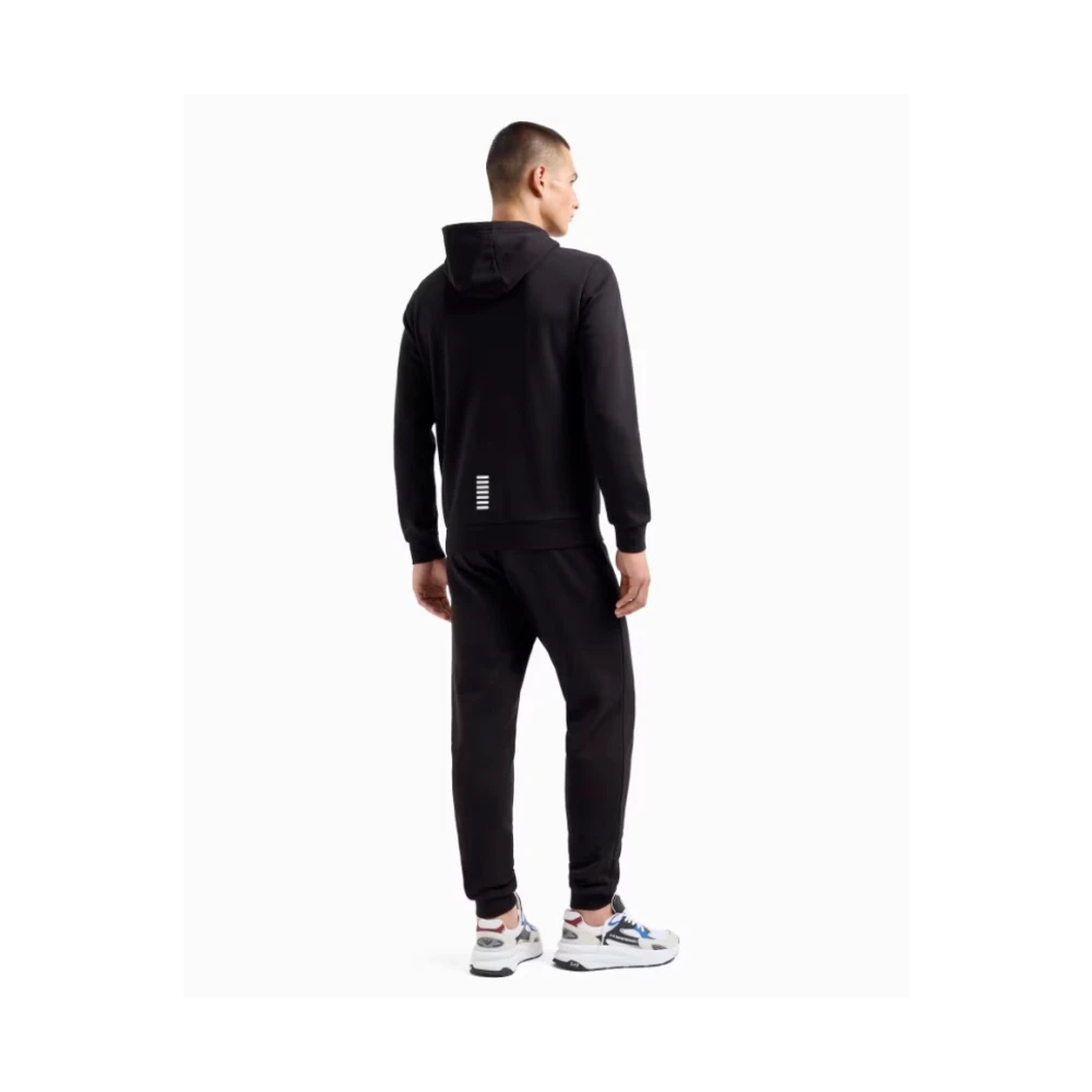 Emporio Armani EA7 Zwart hoodie en jogger set Black Heren