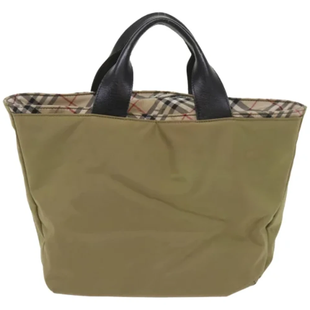 Burberry Vintage Pre-owned Fabric totes Green Dames