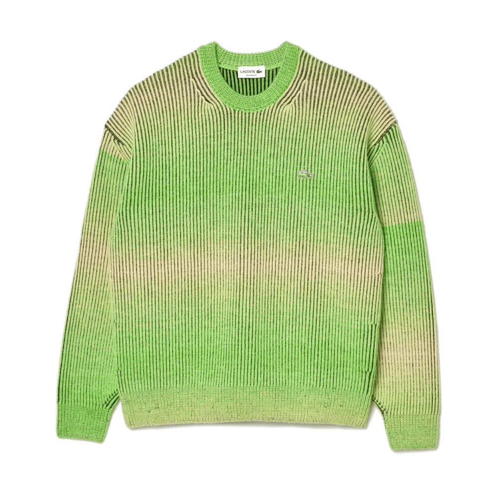 Lacoste Gradient Roll Neck Sweater Green Heren