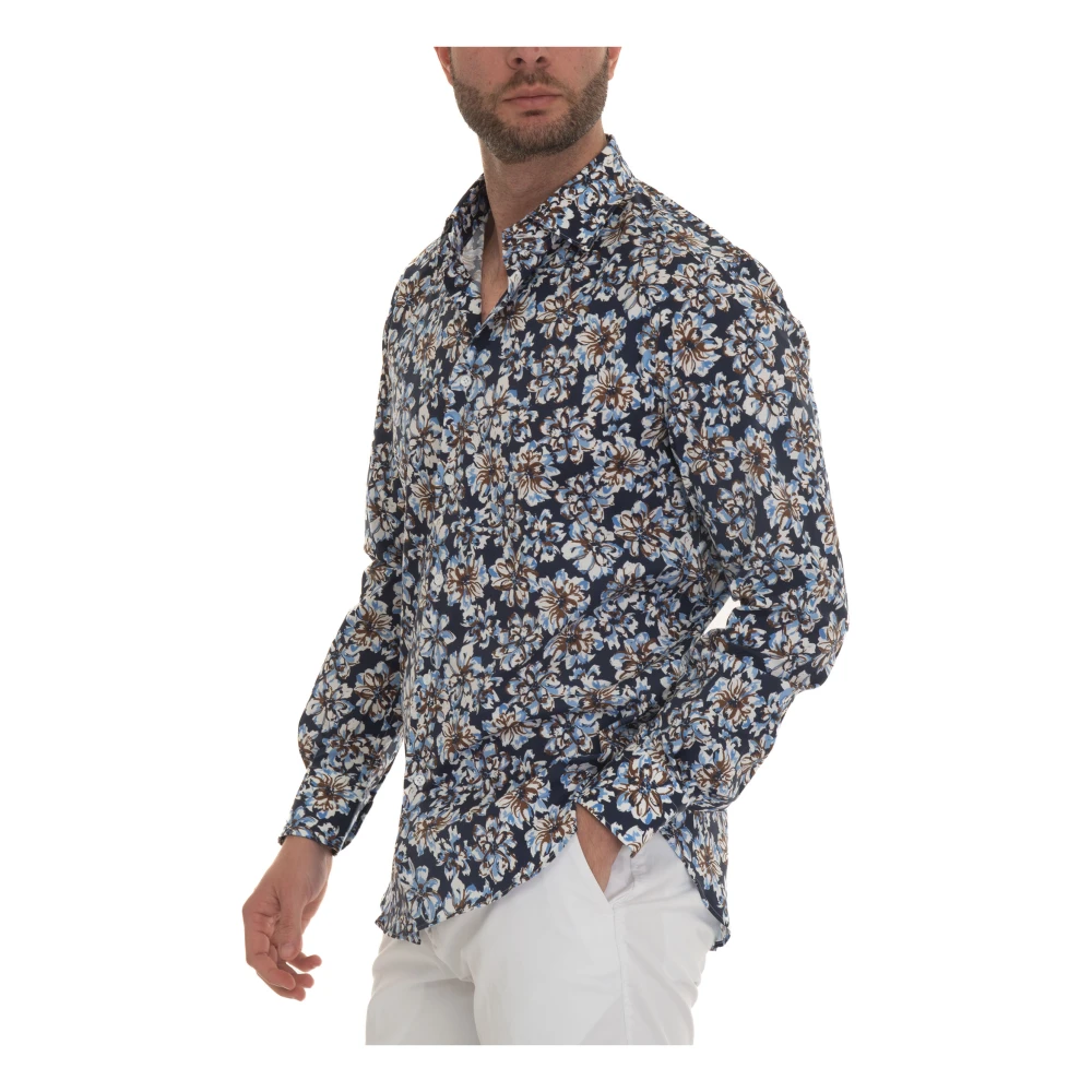 Càrrel Fantasie Bloemen Jurk Kraag Shirt Multicolor Heren