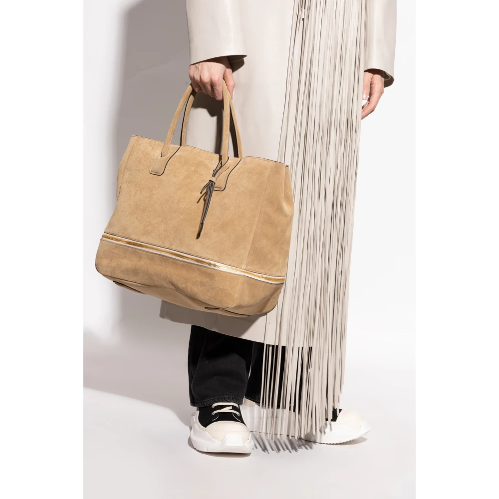 Moschino Leren shopper tas Beige Heren