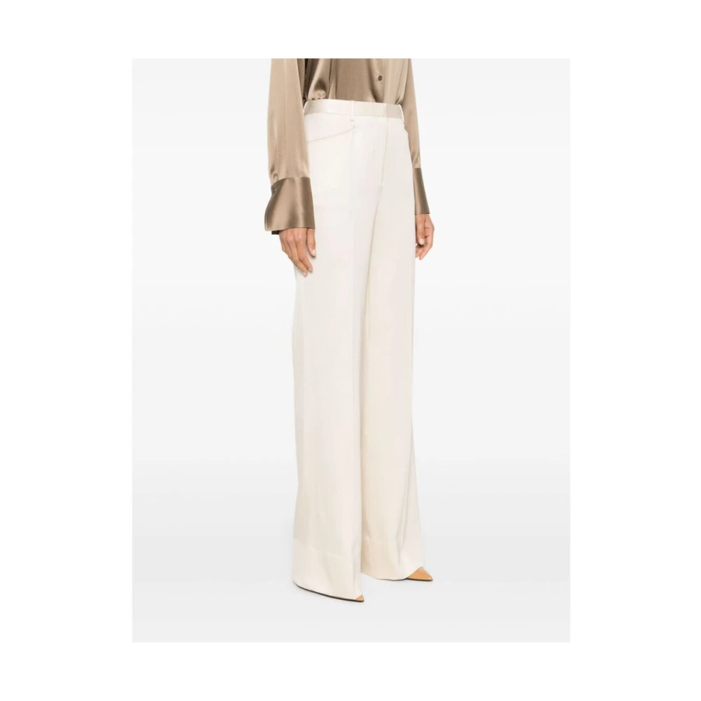 Tom Ford Ivoorwitte Op Maat Bootcut Broek Beige Dames