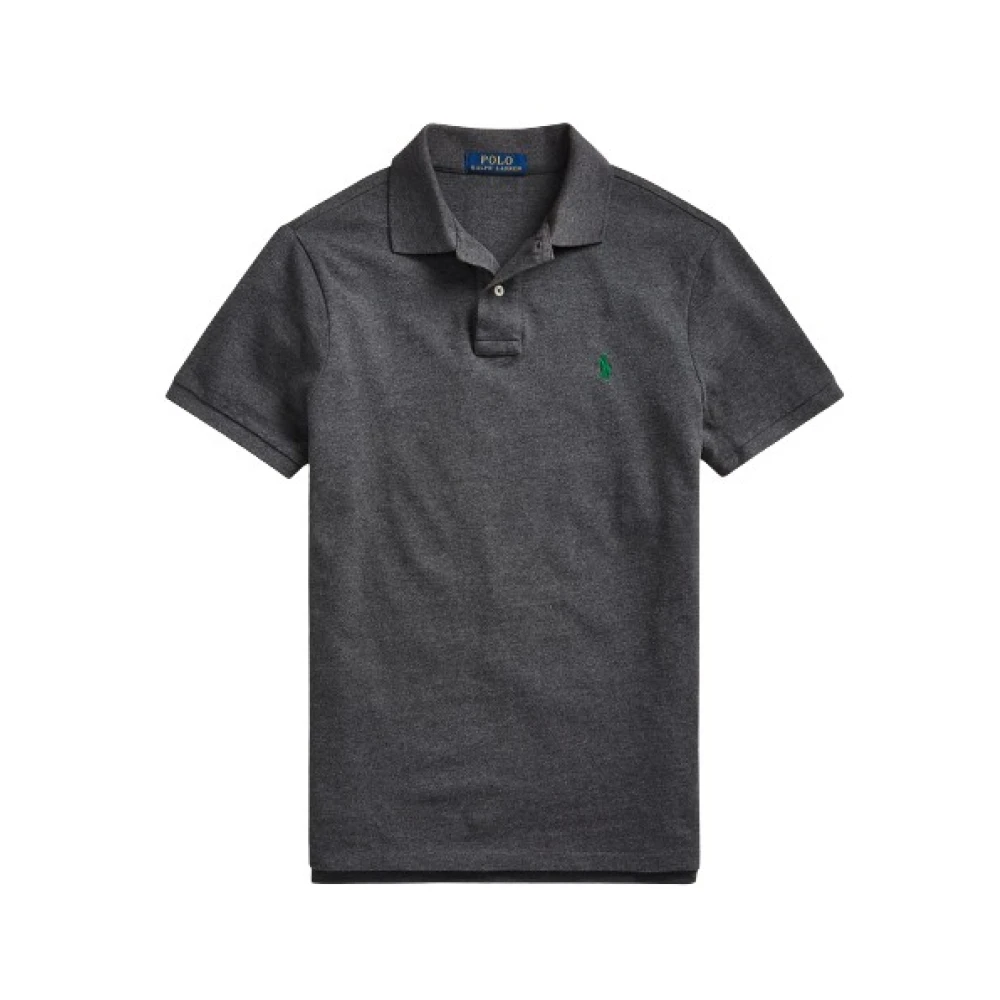Polo Ralph Lauren Heather Custom Korte Mouw Polo Shirt Black Heren