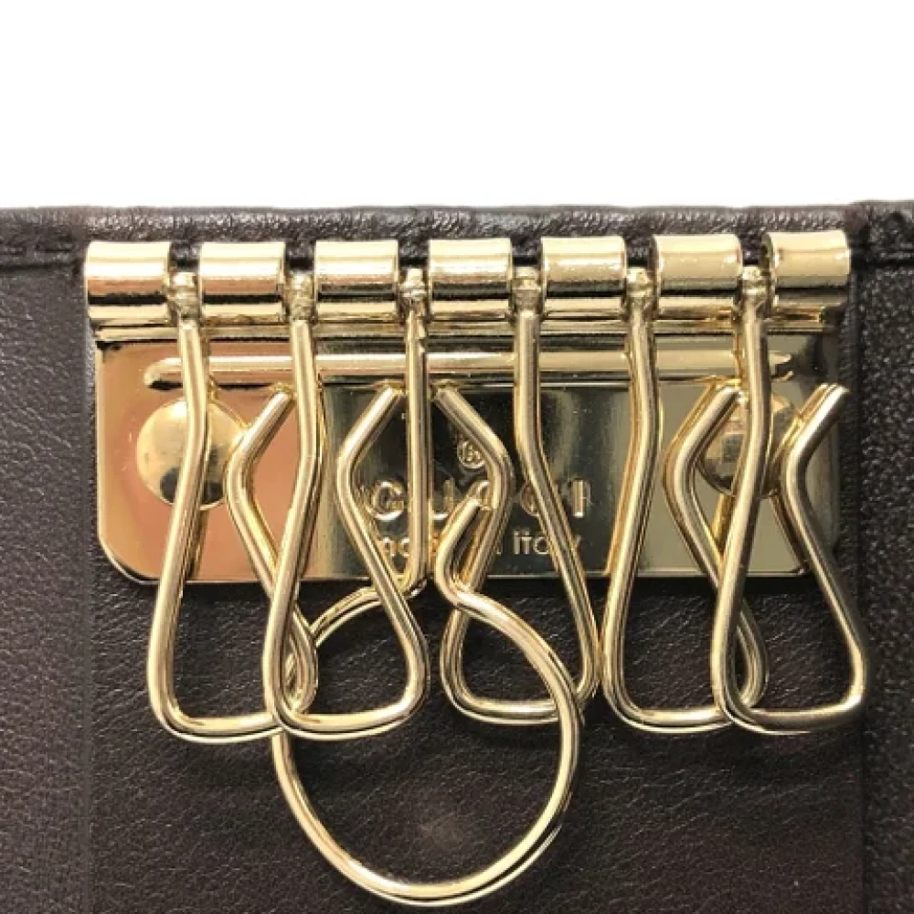Gucci Vintage Pre-owned Leather key-holders Brown Dames