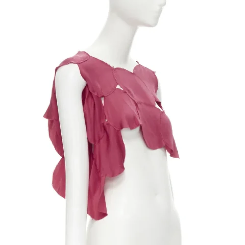 Maison Margiela Pre-owned Polyester tops Pink Dames
