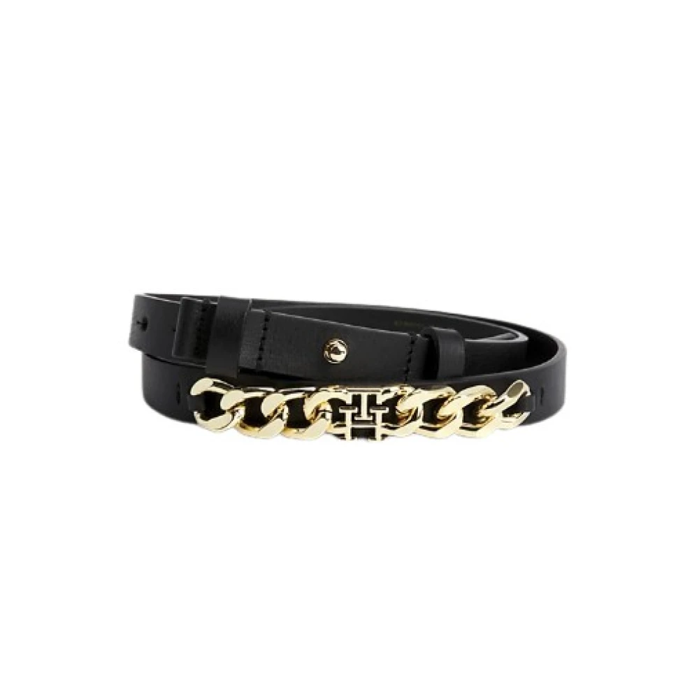 Tommy Hilfiger Chic Chain Waist Mode Riem Black Dames