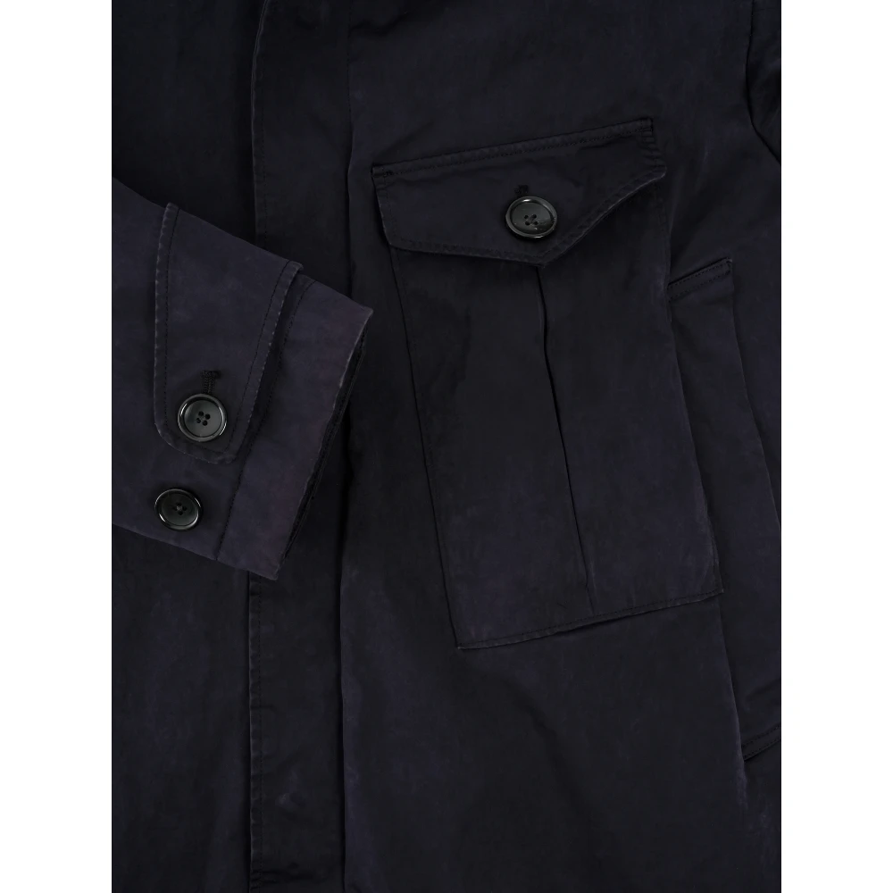 Ten C Klassieke Cyclone Parka met capuchon Blue Heren