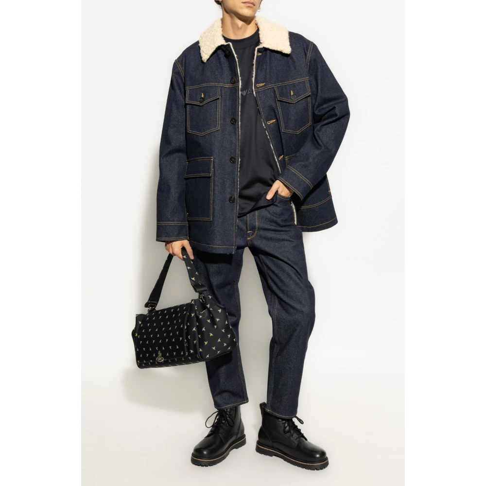 Golden Goose Jeans met Taps Toelopende Pijpen Blue Heren