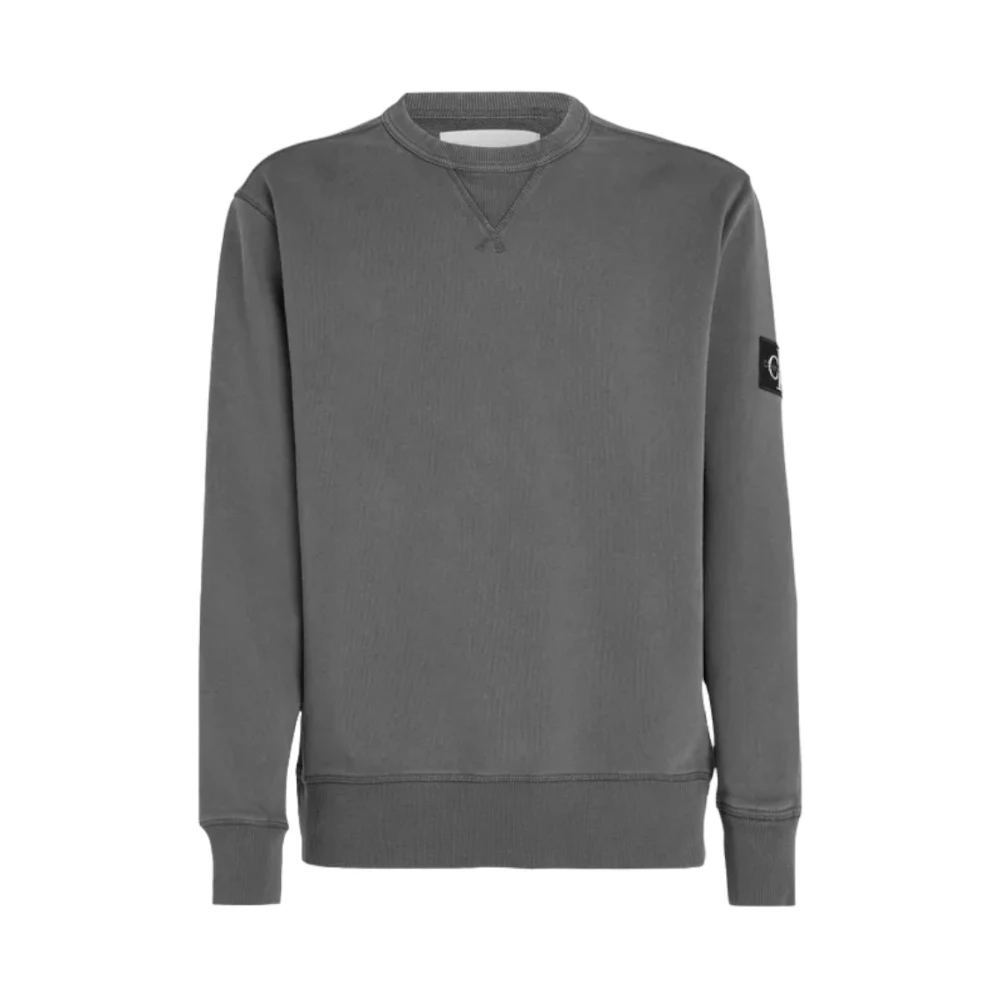 Calvin Klein Stijlvolle Sweatshirt voor Mannen Gray Heren