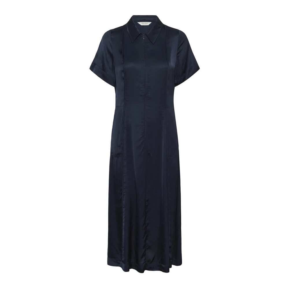 Part Two Women's Blue Elegant Shirt Dress After Midnight - Midi Dresses - S - Dresses