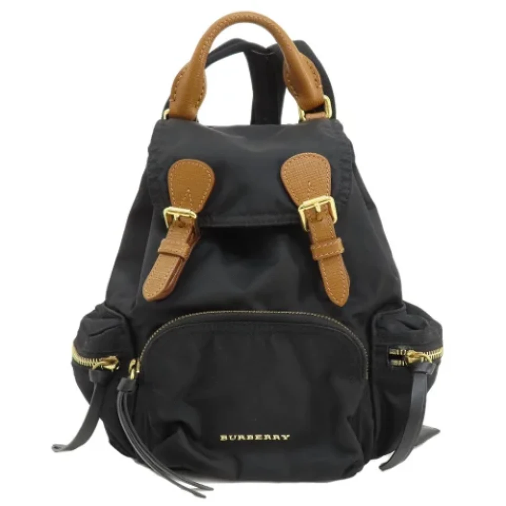 Burberry Vintage Pre-owned Nylon backpacks Black Dames