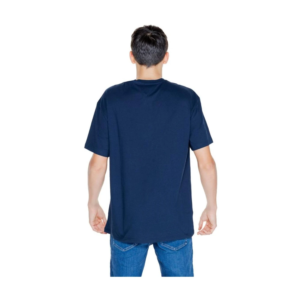 Tommy Jeans Blauw Katoenen T-shirt Regular Fit Blue Heren