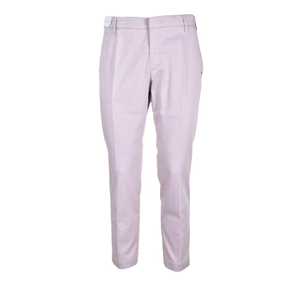Entre amis Casual katoenmix stretchbroek Pink Heren