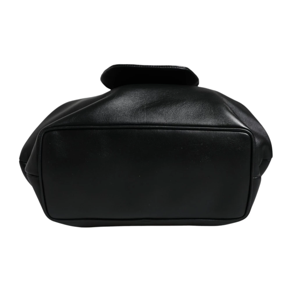 Dolce & Gabbana Zwarte leren schouderclutch Black Dames