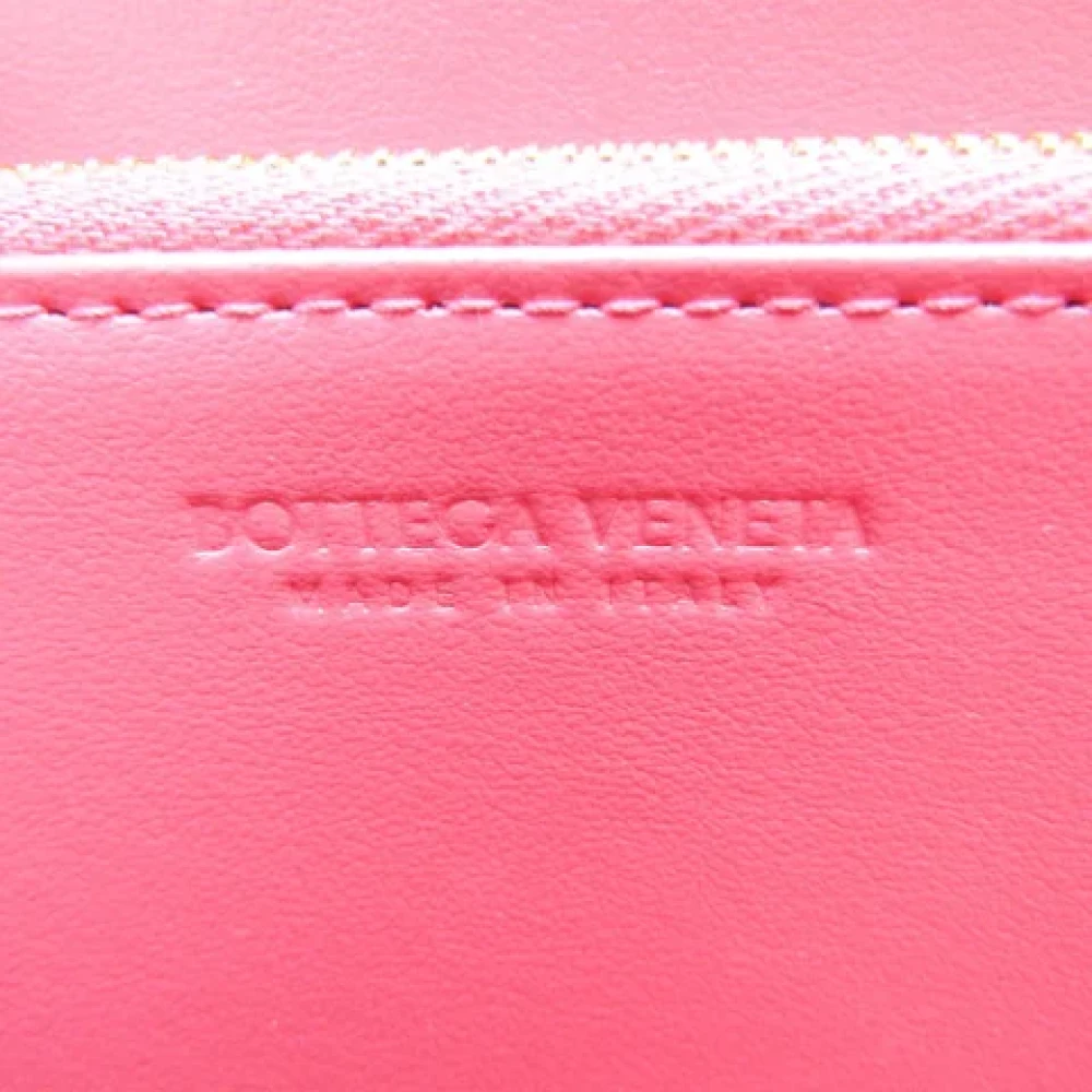 Bottega Veneta Vintage Pre-owned Leather wallets Pink Dames