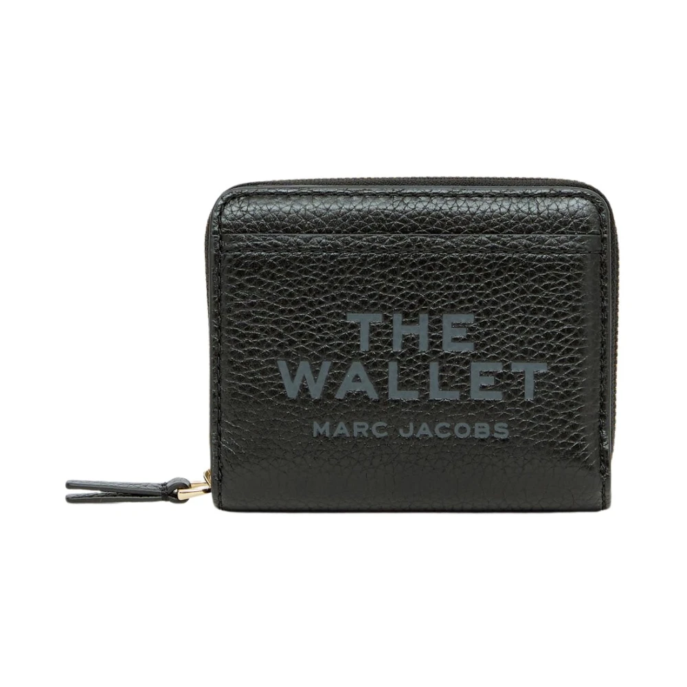 Marc Jacobs Zwarte Accessoires Mini Compact Portemonnee Black Dames
