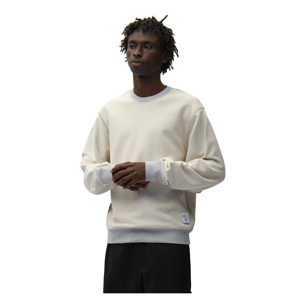 Arte Antwerp Gray Sweatshirts, Male, M, Reversible Label Crewneck
