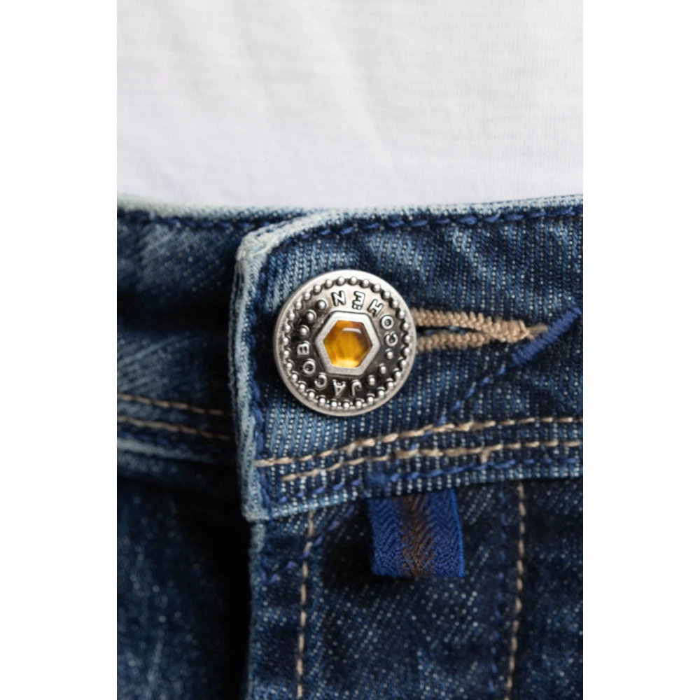 Jacob Cohën Luxe Denim Jeans met Speciaal Label Blue Heren