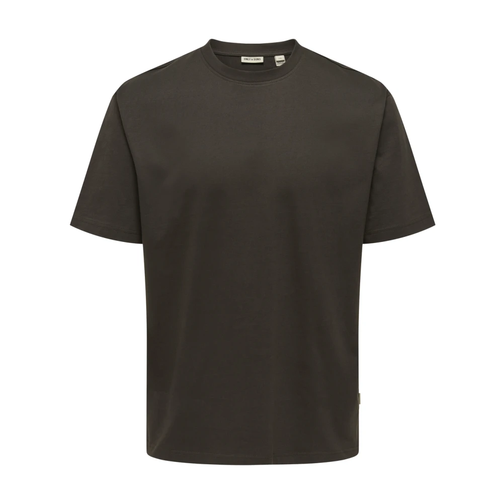 Only & Sons Men's Brown T-Shirts, M, T-Shirts
