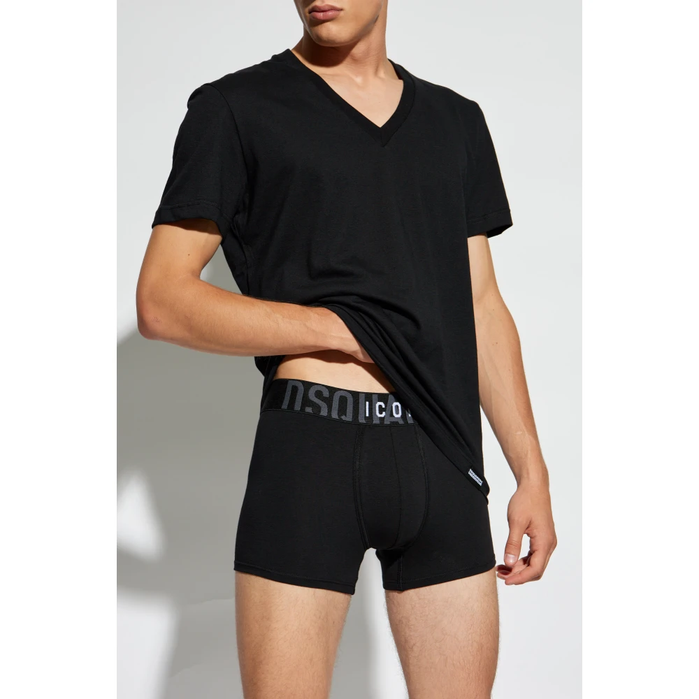 Dsquared2 Driepack t-shirts uit de 'Underwear' collectie Black Heren