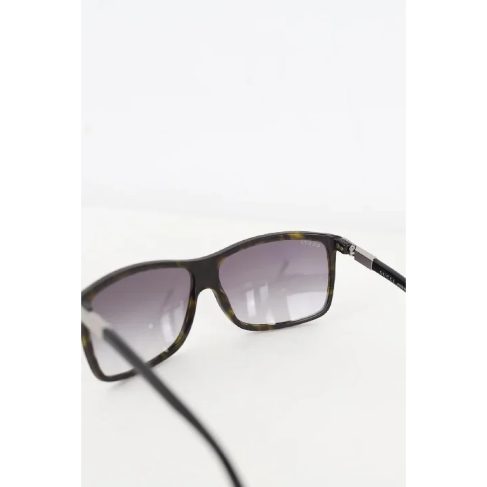 Gucci Vintage Pre-owned Plastic sunglasses Black Dames