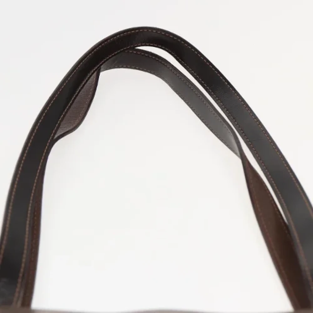 Burberry Vintage Pre-owned Leather totes Brown Dames