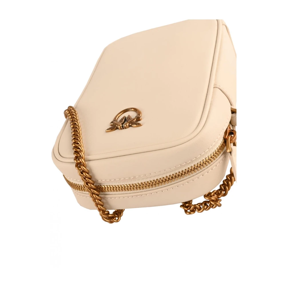 pinko Stijlvolle Ketting Crossbody Telefoonhouder White Dames