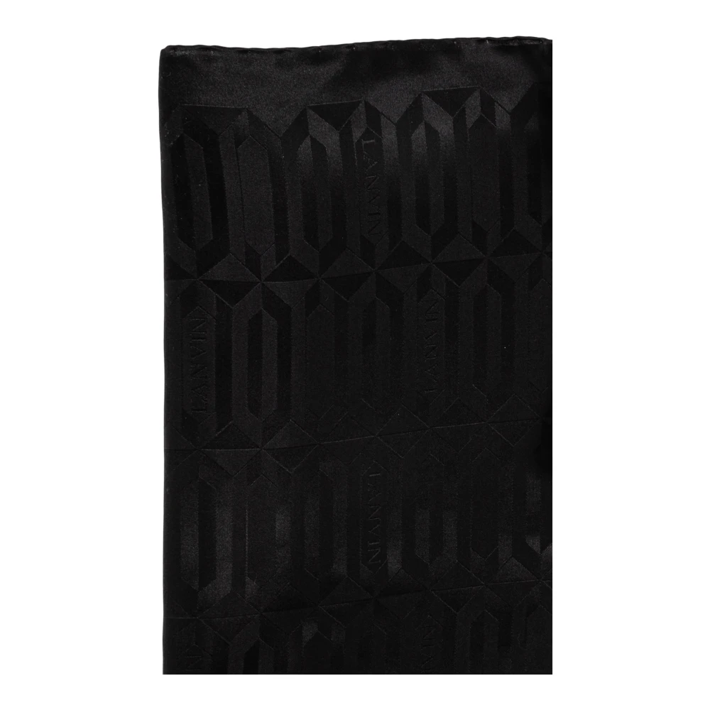 Lanvin Sjaal met monogram Black Dames