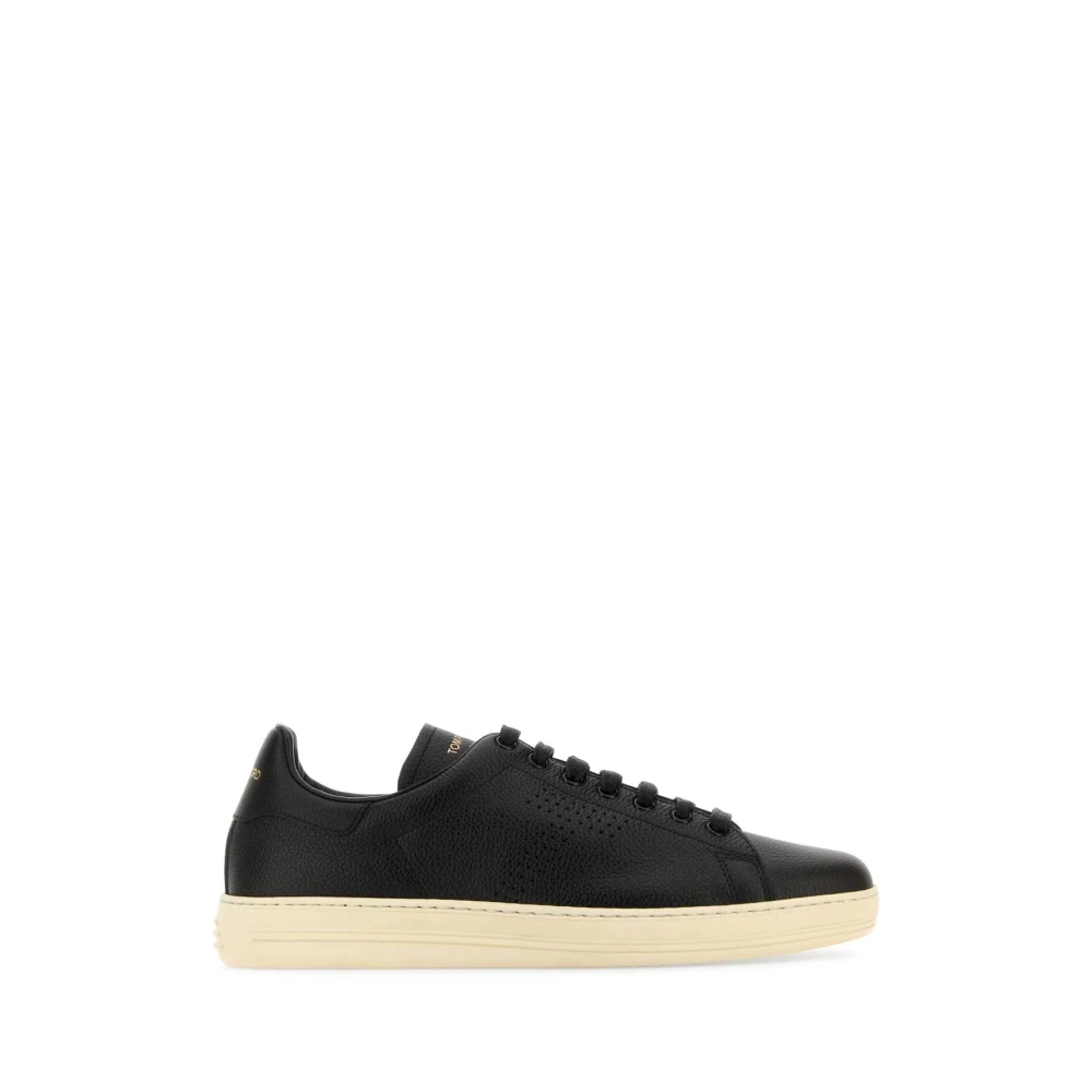 Tom Ford Men's Black Warwick Lace-Up Trainers - Sneakers - 9 Uk - Shoes