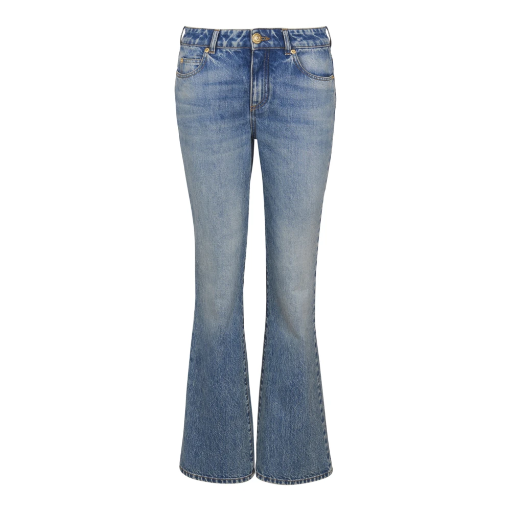 Balmain Flared Denim Jeans Blue Dames